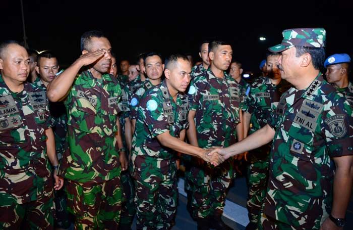 Kasal Beri Pengarahan Prajurit Satgas Maritim TNI Kontingen Garuda XXVIII-K/Unifil Kasal Beri Pengarahan Prajurit Satgas Maritim TNI Kontingen Garuda XXVIII-K/Unifil