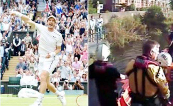 Andy Murray Juara Wimbledon, Fans Terjun ke Sungai Thames sambil Telanjang Andy Murray Juara Wimbledon, Fans Terjun ke Sungai Thames sambil Telanjang
