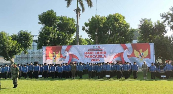Gelar Upacara, Pemkab Kediri Ajak Masyarakat Membumikan Pancasila