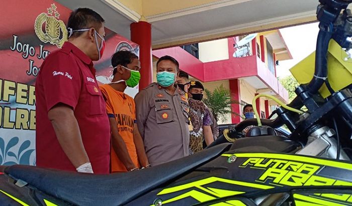 Ngebet Punya Trail, Tukang Rosok di Blitar Nekat Curi Motor Milik Bosnya