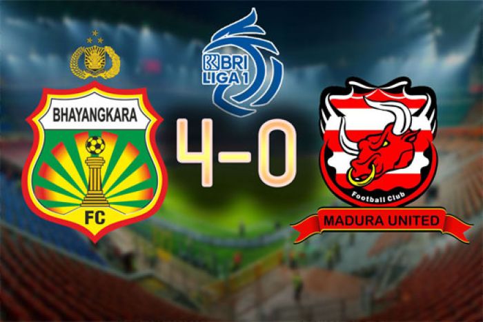 Hasil Liga 1: Bhayangkara Lumat Madura United 4-0, Borneo FC Tertahan Hasil Liga 1: Bhayangkara Lumat Madura United 4-0, Borneo FC Tertahan