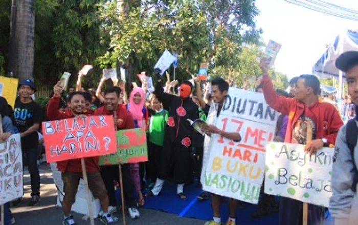 Peringati Hari Buku Nasional, Kediri jadi Lautan Buku