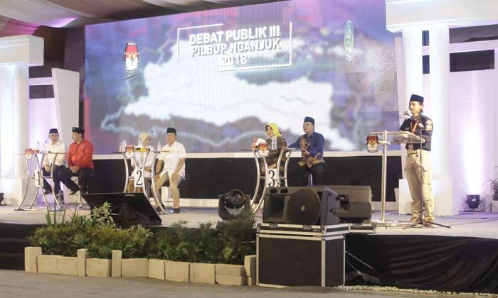 Debat Pamungkas Cabup-Cawabup Nganjuk Berlangsung Seru