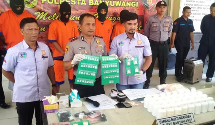 Polresta Banyuwangi Amankan Pejudi dan 90,33 Gram Sabu dari Sindikat Antar Lapas