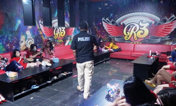 Cegah Gangguan Kamtibmas, Polres Blitar Kota Razia Tempat Hiburan Malam