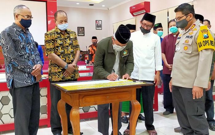 ​Pilbup Blitar 2020, Kapolres: Ini Bumi Para Raja, Jangan Dikotori dengan Konflik