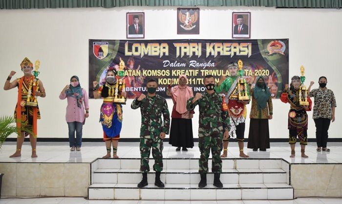 ​Lestarikan Budaya, Kodim Tuban Gelar Tari Kreasi Tingkat SMA