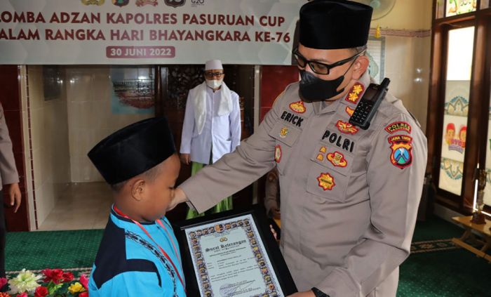 Kapolres Pasuruan Adakan Lomba Adzan Tingkat SD untuk Peringati Hari Bhayangkara ke-76 Kapolres Pasuruan Adakan Lomba Adzan Tingkat SD untuk Peringati Hari Bhayangkara ke-76
