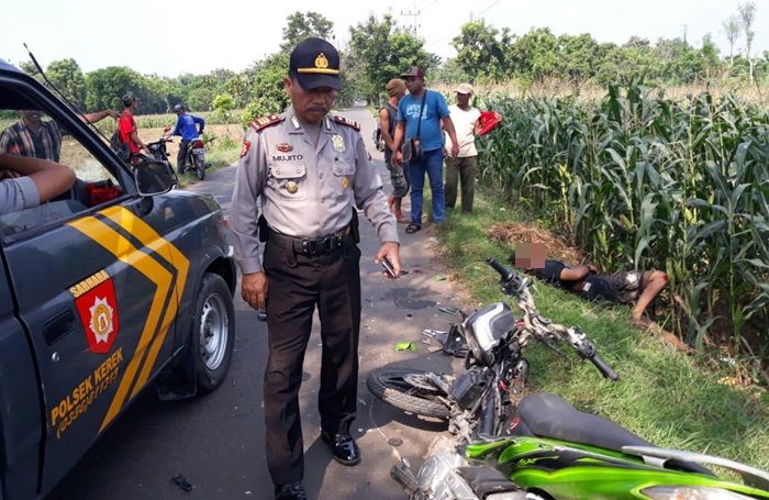 ​Dua Motor di Kerek Adu Banteng, Dua Orang Luka Serius