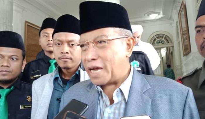 Hadiri Pelantikan PCNU Tuban, Said Aqil Ajak Nahdliyin Pilih Jokowi-Ma
