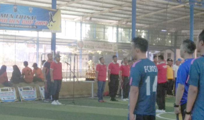 Peringati Hari Bhayangkara ke-73, Polres Lamongan Gelar Turnamen Futsal