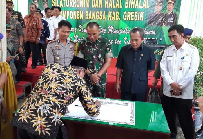 Wujudkan Kerukunan dan Jaga Kondusivitas, Forkopimda Gresik Gelar Silaturahim antar Komponen