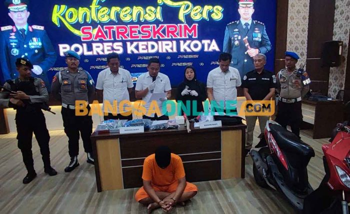 Satreskrim Polres Kediri Kota Ungkap Pembobolan ATM Bank Jatim