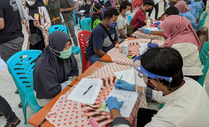 PC GP Ansor Bangil Gelar Vaksinasi Dosis Dua Sebanyak 1.200 Vaksin