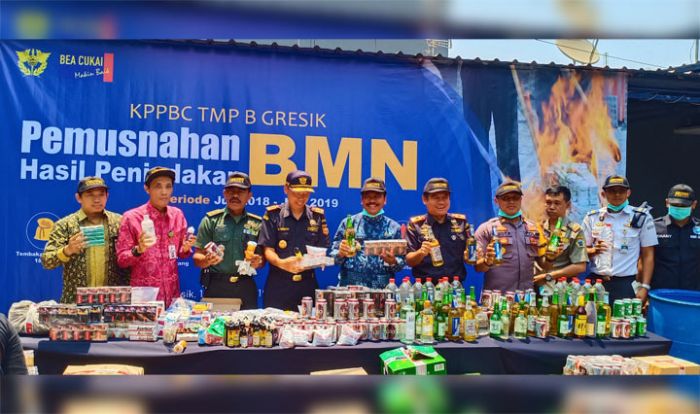 Bea Cukai Gresik Musnahkan 67.362 Batang Rokok Ilegal