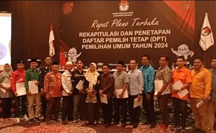 KPU Sidoarjo Tetapkan DPT Pemilu 2024, Jumlahnya 1.461.642 Pemilih KPU Sidoarjo Tetapkan DPT Pemilu 2024, Jumlahnya 1.461.642 Pemilih