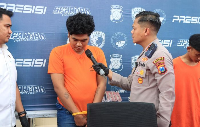 Polres Gresik Sikat Komplotan Gangster Sadis, Satu Pelaku Dihadiahi Timah Panas