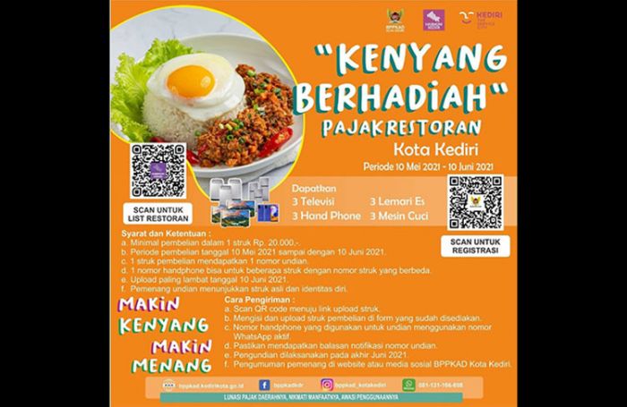 Pacu Pertumbuhan Ekonomi Daerah, Pemkot Kediri Gelar Undian Kenyang Berhadiah Pacu Pertumbuhan Ekonomi Daerah, Pemkot Kediri Gelar Undian Kenyang Berhadiah
