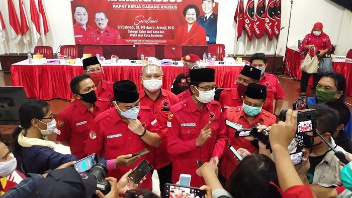 Tak Mau Pilih Kandidat yang Tiba-tiba Muncul, PDIP Targetkan Eri-Armuji Menang Mutlak Tak Mau Pilih Kandidat yang Tiba-tiba Muncul, PDIP Targetkan Eri-Armuji Menang Mutlak