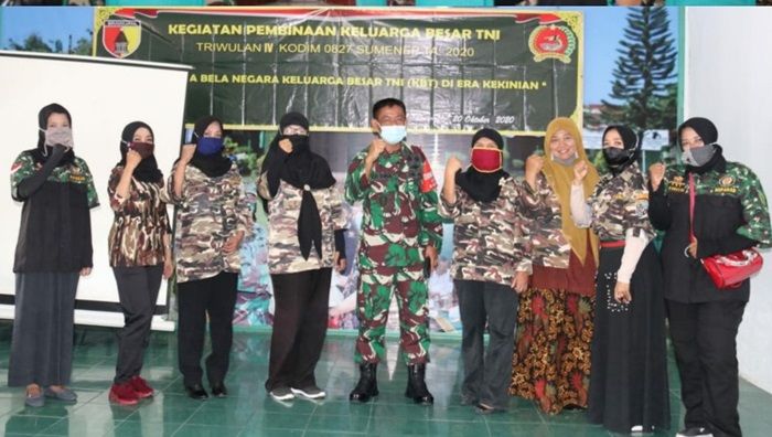 Turut Cegah Corona, Kodim 0827/Sumenep Gelar Pembinaan Keluarga Besar TNI