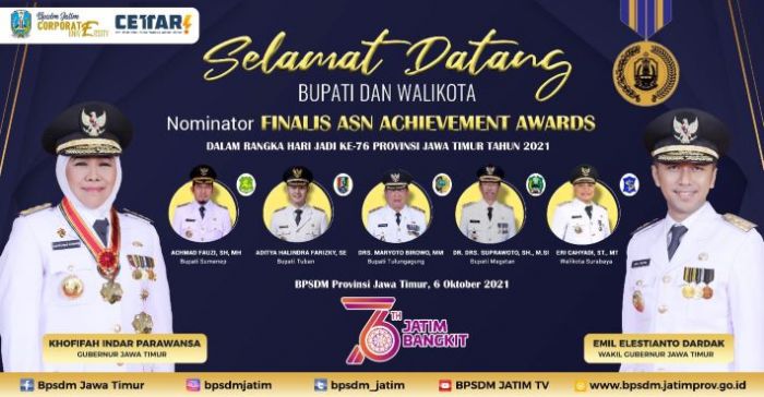 Inisiasi ASN Achievement Awards 2021, Gubernur Khofifah: Ini Apresiasi pada Kabupaten dan Kota Inisiasi ASN Achievement Awards 2021, Gubernur Khofifah: Ini Apresiasi pada Kabupaten dan Kota
