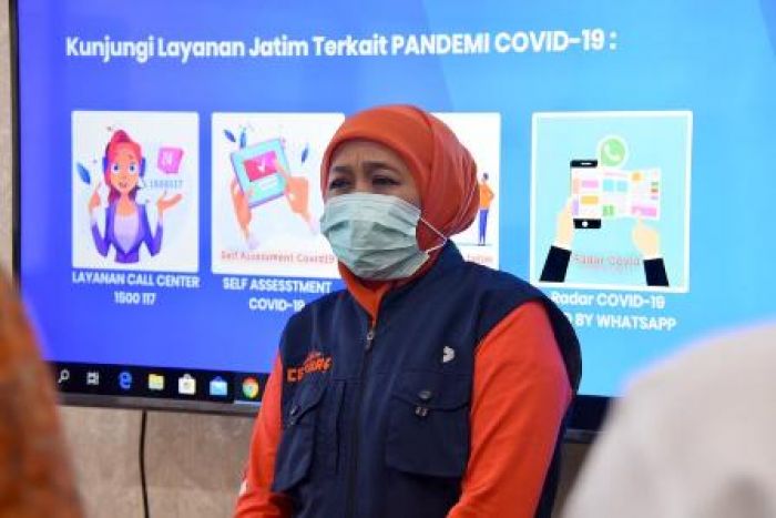 Chatbot ​Covid-19 Jatim Diserbu Ratusan Ribu Masyarakat, Khofifah: Terima Kasih Relawan