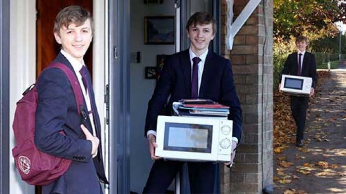 Sekolah Bikin Peraturan Siswa Dilarang Bawa Ransel! Lha Kok Malah Bawa Microwave Sekolah Bikin Peraturan Siswa Dilarang Bawa Ransel! Lha Kok Malah Bawa Microwave