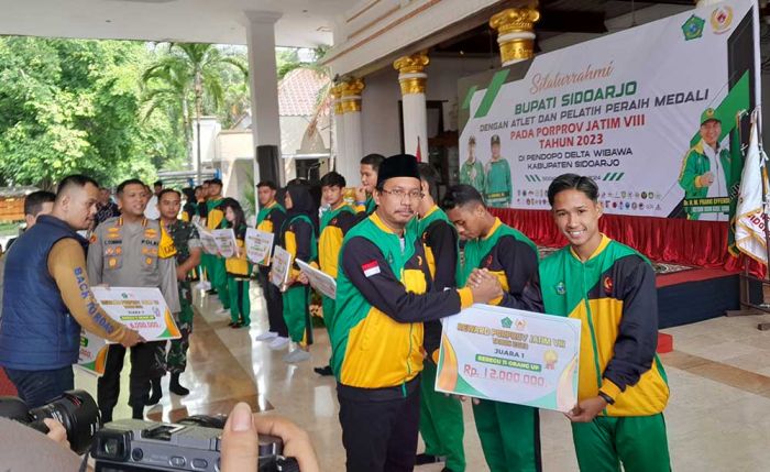 508 Atlet Sidoarjo Peraih Medali Porprov Jatim 2023 Digelontor Bonus