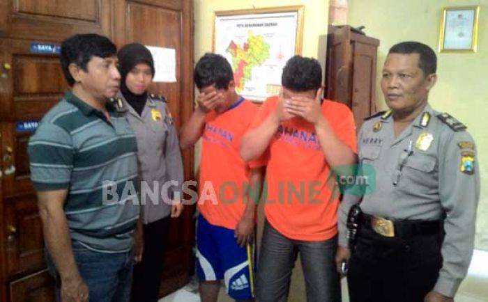 Ditolong, malah Diajak Duel, Dua Pemuda Semanding Kediri Hajar Pengendara Sepeda Motor