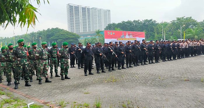 Ribuan Personel Gabungan Diterjunkan untuk Mengamankan Pilkades Serentak di Gresik