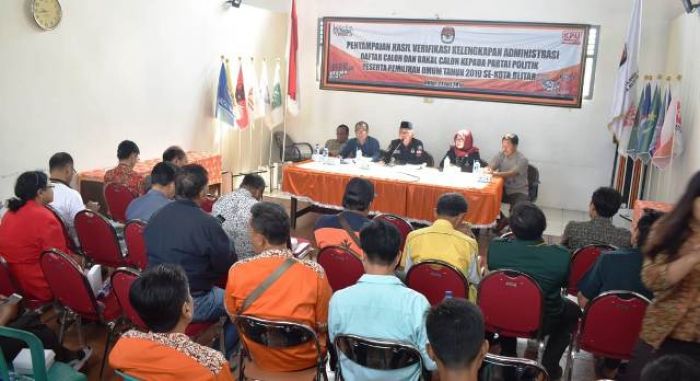 60 Persen Berkas Bacaleg Kota Blitar Tak Penuhi Syarat, KPU Beri Waktu Perbaikan 10 Hari 60 Persen Berkas Bacaleg Kota Blitar Tak Penuhi Syarat, KPU Beri Waktu Perbaikan 10 Hari