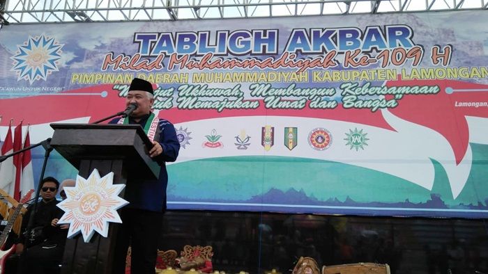 Jelang Pemilu, Din Syamsuddin Imbau Warga Muhammadiyah di Lamongan Tak Golput