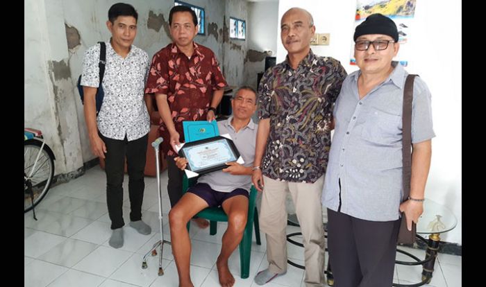 Sambut HPN 2020, PWI Jatim Sambangi Wartawan Senior Sidoarjo