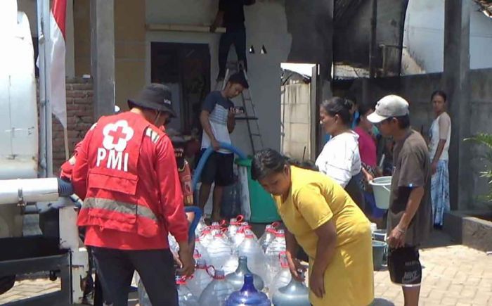 Kemarau Panjang, Warga Jember Rela Antre Dapatkan Air Bersih Kemarau Panjang, Warga Jember Rela Antre Dapatkan Air Bersih