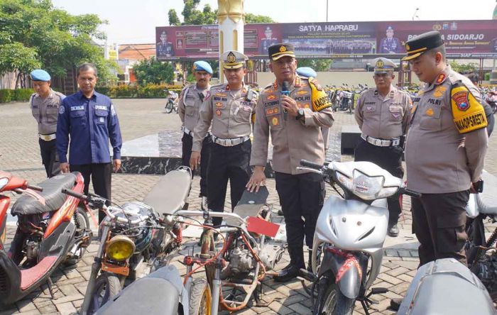 2 Pekan Razia Balap Liar di Sidoarjo, Polisi Amankan Ratusan Motor