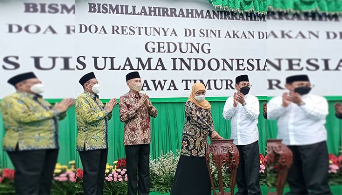 Gubernur Khofifah Launching Pembangunan Gedung MUI Jatim