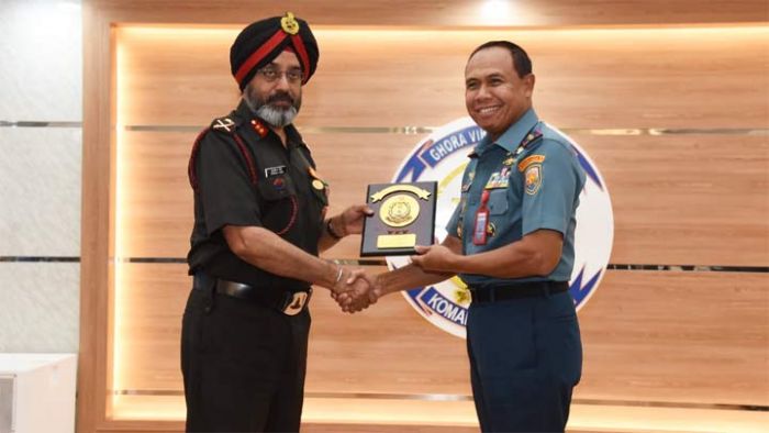 Pangkoarmada II Terima Kunjungan Perwira Siswa NDC India Pangkoarmada II Terima Kunjungan Perwira Siswa NDC India