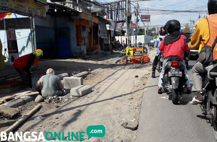 Proyek Box Culvert DPU TR Gresik Korbankan Pohon Teduh Kota Proyek Box Culvert DPU TR Gresik Korbankan Pohon Teduh Kota