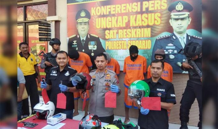 Polresta Sidoarjo Bekuk Komplotan Curanmor yang Beraksi di 31 Lokasi