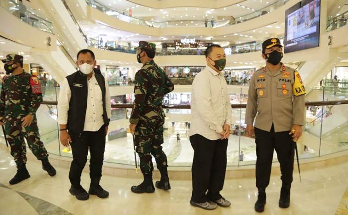 Hari Pertama Idul Fitri, Forkopimda Jatim Pantau Prokes di Pusat Perbelanjaan