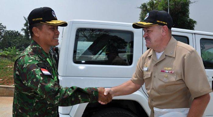 Komandan NETSAFA dari AS Tinjau Latihan GPOI di PMPP TNI