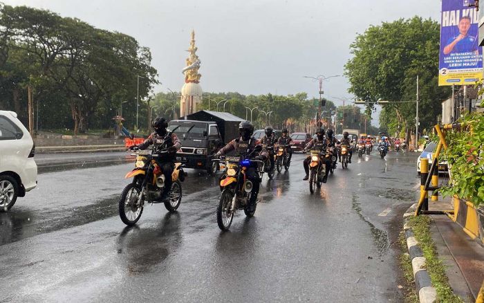 Jelang Pemilu, Personel Gabungan di Sidoarjo Gelar Patroli Kamtibmas