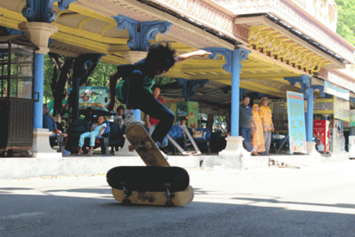 Kenpark Jadi Arena Sepatu Roda dan Skateboard