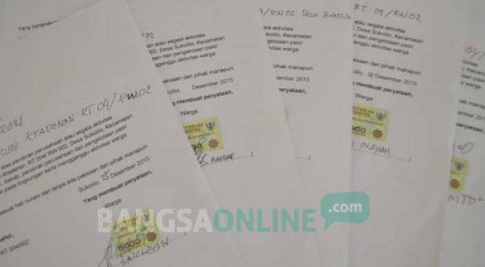 Pendirian Cucian Pasir Silika: Warga Menolak, Bupati Tuban Diminta tak Keluarkan Ijin Pendirian Cucian Pasir Silika: Warga Menolak, Bupati Tuban Diminta tak Keluarkan Ijin