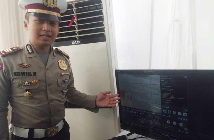 Pantau Kepadatan Arus, Satlantas Polres Mojokerto Kota Pakai Sistem STA di Bypass