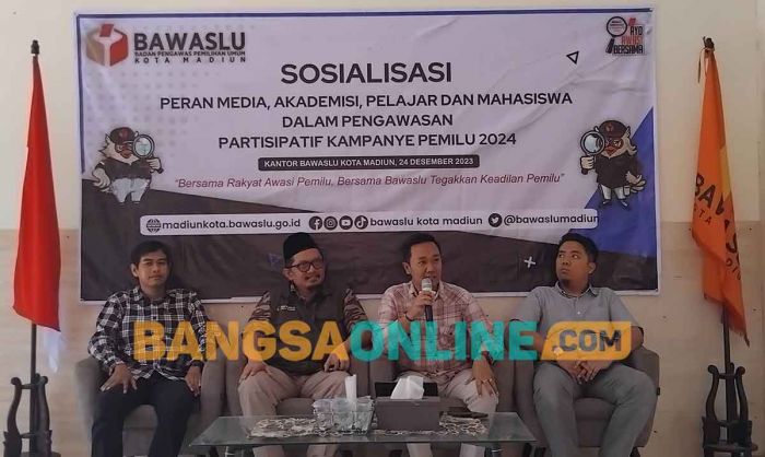 Bawaslu Kota Madiun Sosialisasikan Peran Pelbagai Pihak dalam Pengawasan Tahapan Pemilu 2024 Bawaslu Kota Madiun Sosialisasikan Peran Pelbagai Pihak dalam Pengawasan Tahapan Pemilu 2024