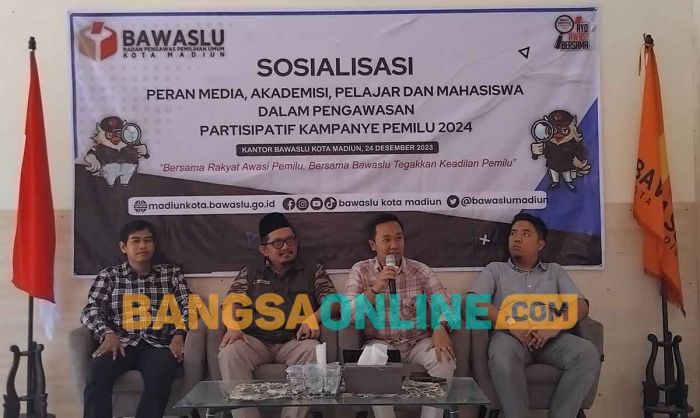 Bawaslu Kota Madiun Sosialisasikan Peran Pelbagai Pihak dalam Pengawasan Tahapan Pemilu 2024