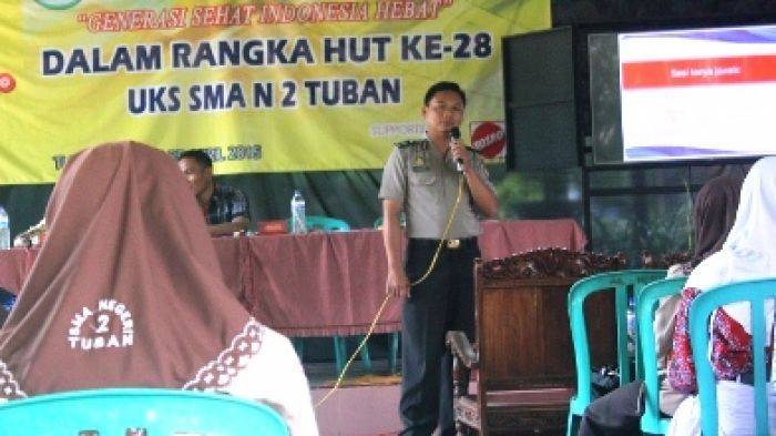 Polres Tuban Sosialisasikan Bahaya Pil Koplo Dihadapan Ratusan Siwa