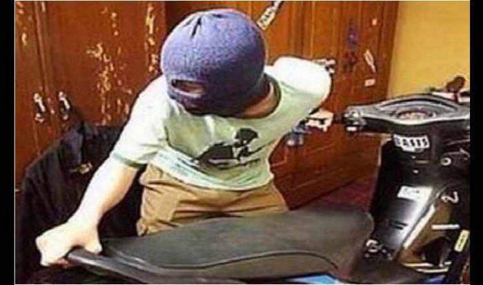 Awas, Maling Motor Obok–obok Perumahan Bumi Sarinadi di Sidoarjo
