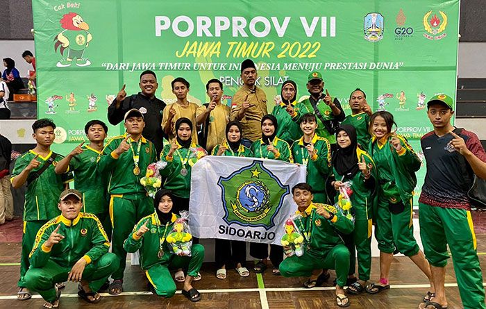 Ukir Sejarah, Pencak Silat Sidoarjo Sabet Dua Emas di Porprov Jatim 2022